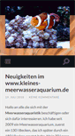 Mobile Screenshot of kleines-meerwasseraquarium.de